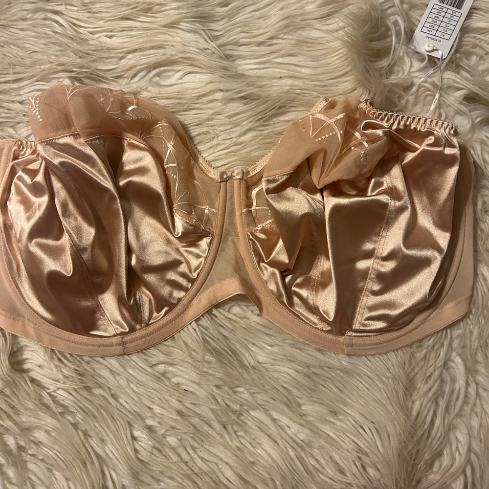Satin Balconette Bra In Blush